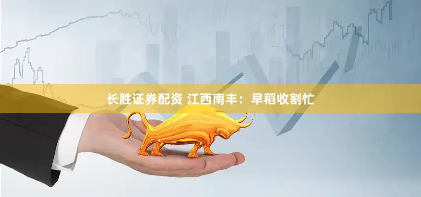 长胜证券配资 江西南丰：早稻收割忙